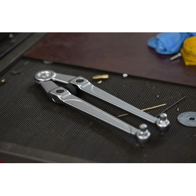 Facom Adjustable Spanner, 245 mm Overall, 100mm Jaw Capacity, Metal Handle