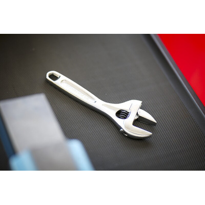 Facom Adjustable Spanner, 160 mm Overall, 30mm Jaw Capacity, Metal Handle