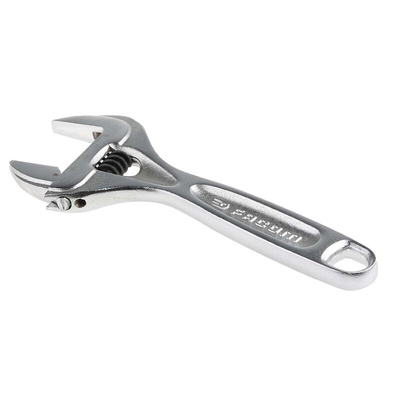 Facom Adjustable Spanner, 200 mm Overall, 34mm Jaw Capacity, Metal Handle