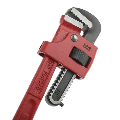 Facom Pipe Wrench, 350.0 mm Overall, 49mm Jaw Capacity, Metal Handle