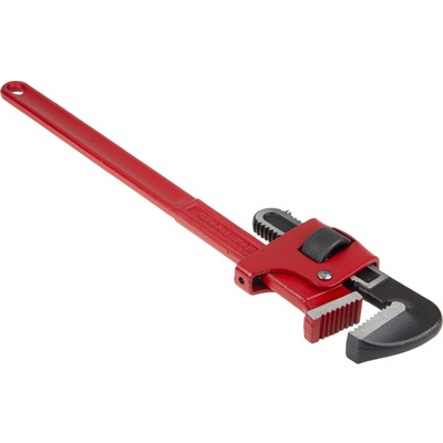Facom Pipe Wrench, 600.0 mm Overall, 76mm Jaw Capacity, Metal Handle
