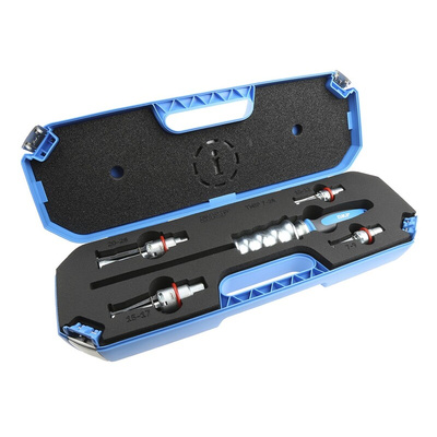 SKF Hand Bearing Puller, 7 → 9 mm, 10 → 12 mm, 15 → 17 mm, 20 → 28 mm Capacity, 6-Piece