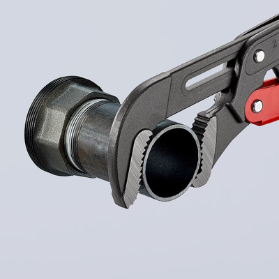 Knipex Pipe Wrench, 560 mm Overall, 70mm Jaw Capacity, Metal Handle