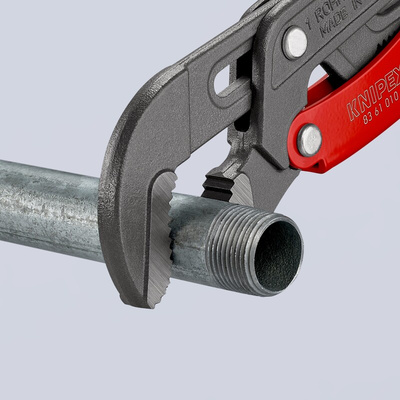Knipex Pipe Wrench, 330 mm Overall, 42mm Jaw Capacity, Plastic Handle