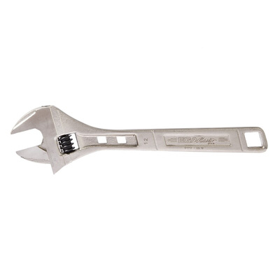 Ega-Master Adjustable Spanner, 300 mm Overall, 33.5mm Jaw Capacity, Metal Handle