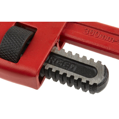 Ega-Master Pipe Wrench, 304.8 mm Overall, 25.4mm Jaw Capacity, Metal Handle