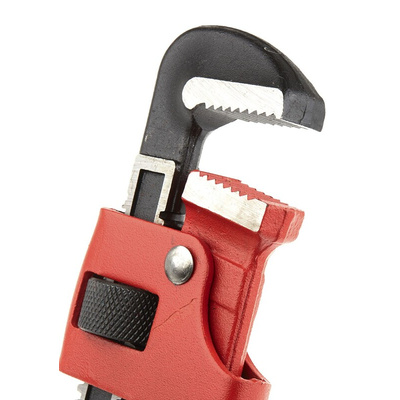 Ega-Master Pipe Wrench, 355.6 mm Overall, 25.4mm Jaw Capacity, Metal Handle