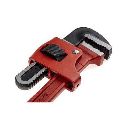Ega-Master Pipe Wrench, 609.6 mm Overall, 50.08mm Jaw Capacity, Metal Handle