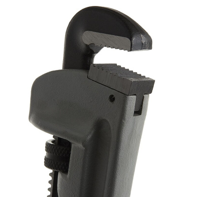 Ega-Master Pipe Wrench, 254.0 mm Overall, 25.4mm Jaw Capacity, Metal Handle