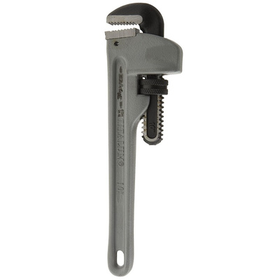 Ega-Master Pipe Wrench, 254.0 mm Overall, 25.4mm Jaw Capacity, Metal Handle