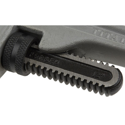 Ega-Master Pipe Wrench, 304.8 mm Overall, 50.8mm Jaw Capacity, Metal Handle
