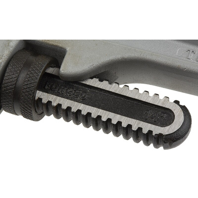 Ega-Master Pipe Wrench, 355.6 mm Overall, 50.8mm Jaw Capacity, Metal Handle