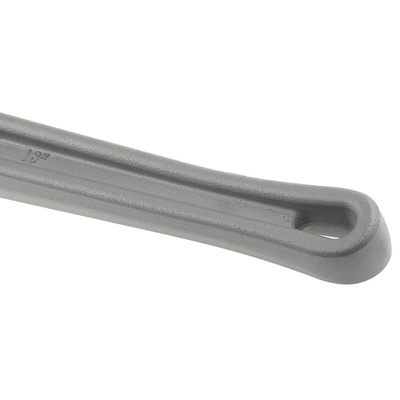Ega-Master Pipe Wrench, 457.2 mm Overall, 50.08mm Jaw Capacity, Metal Handle
