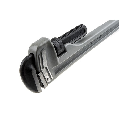 Ega-Master Pipe Wrench, 609.6 mm Overall, 76.2mm Jaw Capacity, Metal Handle