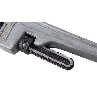 Ega-Master Pipe Wrench, 914.4 mm Overall, 127mm Jaw Capacity, Metal Handle