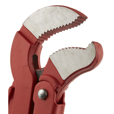 Ega-Master Pipe Wrench, 425.0 mm Overall, 25.4mm Jaw Capacity, Metal Handle