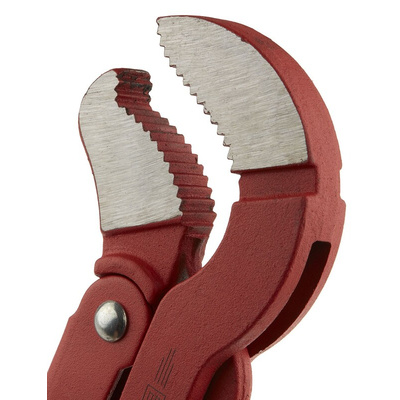 Ega-Master Pipe Wrench, 425.0 mm Overall, 25.4mm Jaw Capacity, Metal Handle