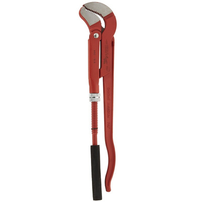 Ega-Master Pipe Wrench, 425.0 mm Overall, 25.4mm Jaw Capacity, Metal Handle
