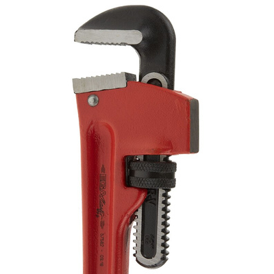Ega-Master Pipe Wrench, 300.0 mm Overall, 25.4mm Jaw Capacity, Metal Handle