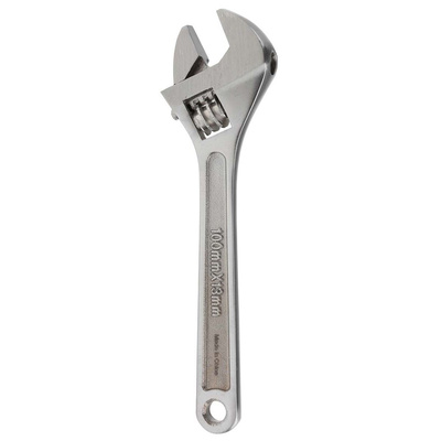 Bahco Adjustable Spanner, 100 mm Overall, 13mm Jaw Capacity, Metal Handle