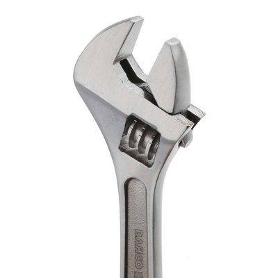 Bahco Adjustable Spanner, 100 mm Overall, 13mm Jaw Capacity, Metal Handle