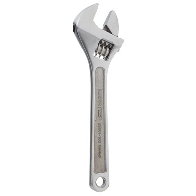 Bahco Adjustable Spanner, 100 mm Overall, 13mm Jaw Capacity, Metal Handle