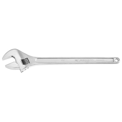 Facom Adjustable Spanner, 612 mm Overall, 62mm Jaw Capacity, Metal Handle