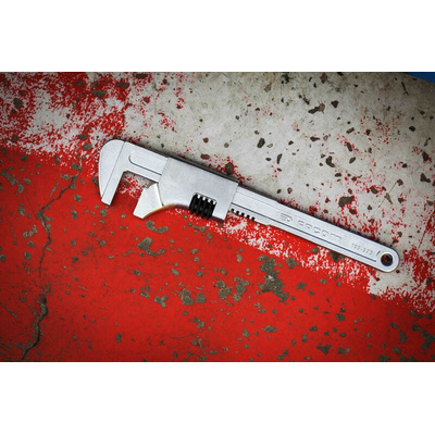 Facom Adjustable Spanner, 375 mm Overall, 80mm Jaw Capacity, Metal Handle
