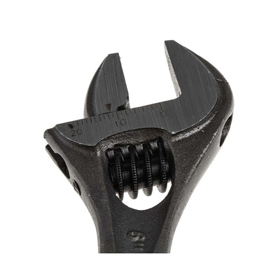 Facom Adjustable Spanner, 155 mm Overall, 20mm Jaw Capacity, Metal Handle