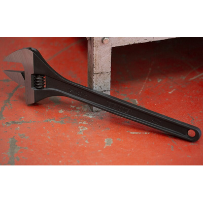 Teng Tools Adjustable Spanner, 450 mm Overall, 60mm Jaw Capacity, Metal Handle