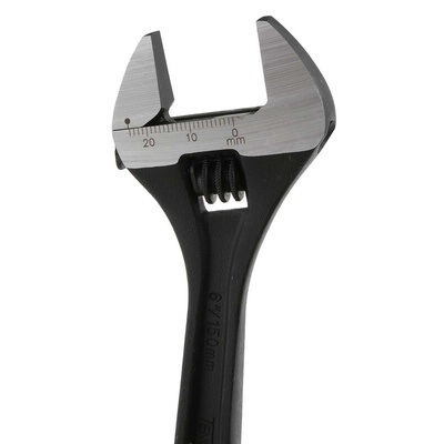 Teng Tools Adjustable Spanner, 150 mm Overall, 24mm Jaw Capacity, Metal Handle
