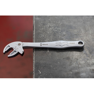 Wera Adjustable Spanner, 224 mm Overall, 19mm Jaw Capacity, Ergonomic Handle