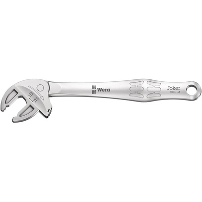 Wera Adjustable Spanner, 188 mm Overall, 13 → 16mm Jaw Capacity, Soft Grip Handle