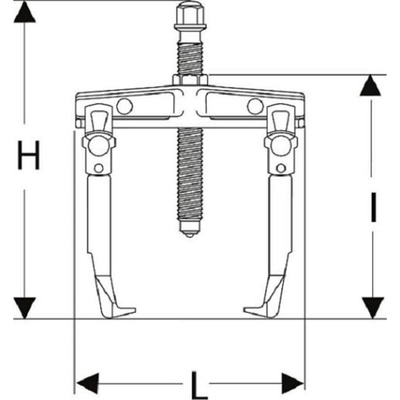 Facom Hydraulic Bearing Puller, 100 → 360 mm Capacity, 20t Force