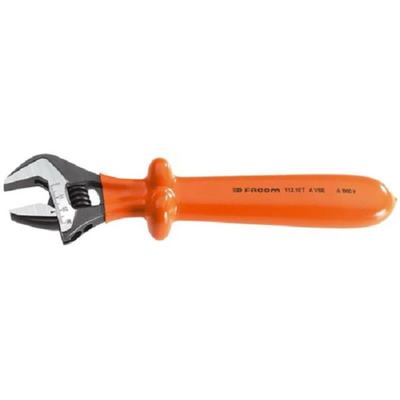 Facom Adjustable Spanner, 385 mm Overall, 44mm Jaw Capacity, Insulated Handle