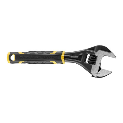 Stanley Adjustable Spanner, 150 mm Overall, 20mm Jaw Capacity, Bi-Material Handle