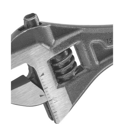 Stanley Adjustable Spanner, 150 mm Overall, 20mm Jaw Capacity, Bi-Material Handle