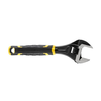 Stanley Adjustable Spanner, 250 mm Overall, 32mm Jaw Capacity, Bi-Material Handle