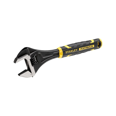 Stanley Adjustable Spanner, 300 mm Overall, 38mm Jaw Capacity, Bi-Material Handle