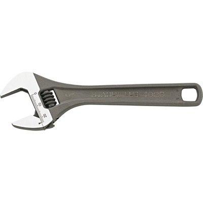 STAHLWILLE Adjustable Spanner, 259 mm Overall, 34mm Jaw Capacity, Straight Handle