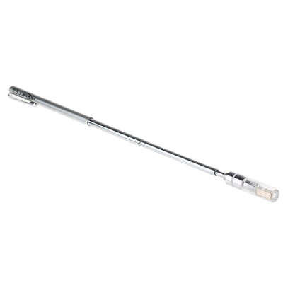 Ansmann 1kg Lift Capacity Magnetic, Telescopic Extendable Pick Up Tool, 670 mm Aluminium With Aluminium Handle