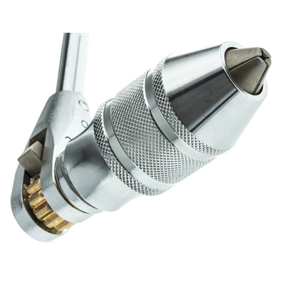 RS PRO Ratchet 10 mm 4-Jaw Chrome Steel Hand Drill
