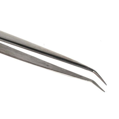 RS PRO 140 mm, Stainless Steel, Tweezers