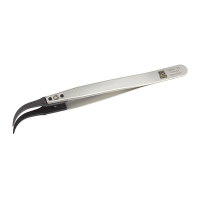 RS PRO 130 mm, Stainless Steel, ESD Tweezers