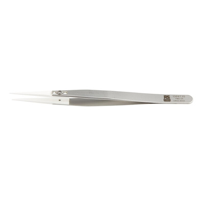 RS PRO 135 mm, Stainless Steel, Tweezers