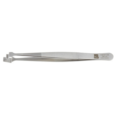 RS PRO 120 mm, Stainless Steel, Wafer, Tweezers