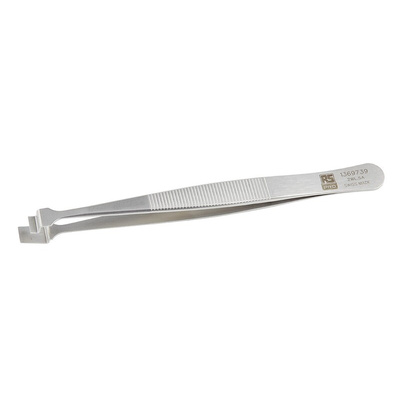 RS PRO 120 mm, Stainless Steel, Wafer, Tweezers