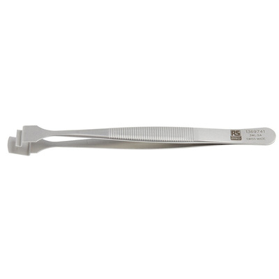 RS PRO 125 mm, Stainless Steel, Wafer, Tweezers