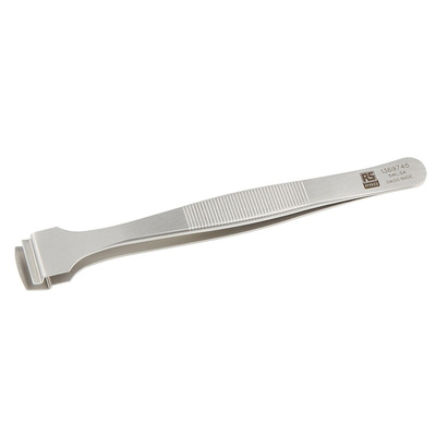 RS PRO 130 mm, Stainless Steel, Wafer, Tweezers