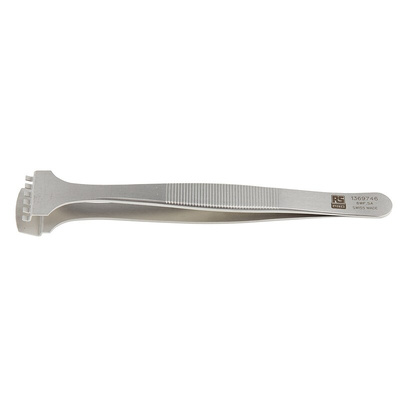 RS PRO 130 mm, Stainless Steel, Tweezers